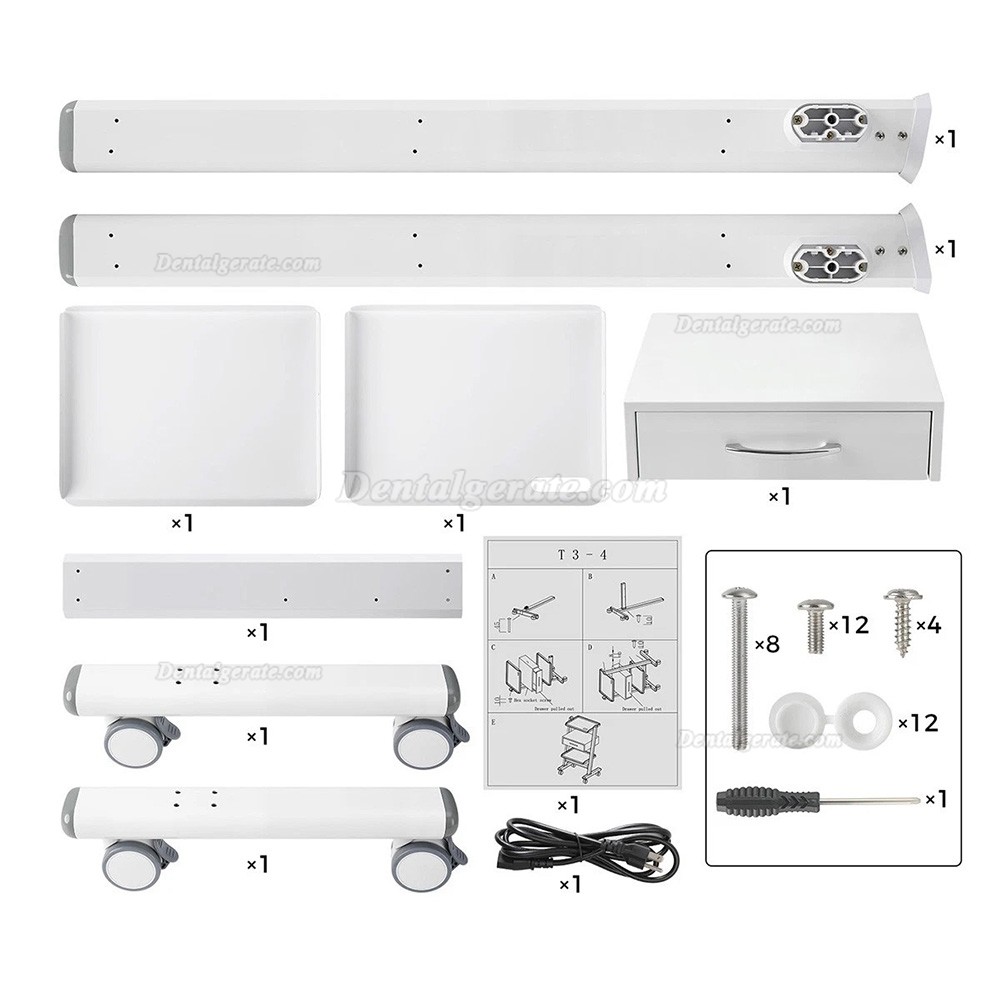 Dentech T3-4 dental behandlungswagen dentalcarts mit schubladen